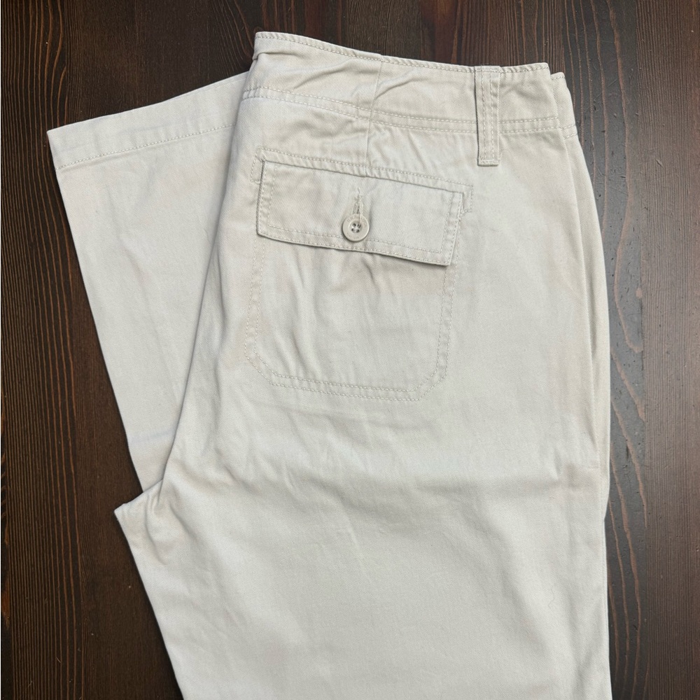 Bass cropped women’s cotton pants - beige 10